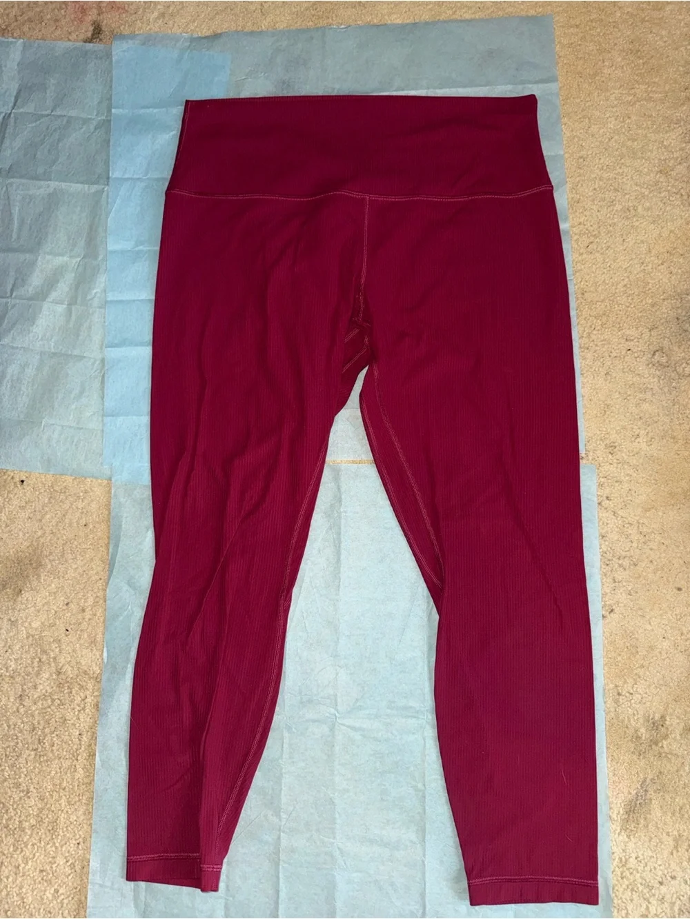 Lululemon Ribbed High-Rise Cropped Leggings